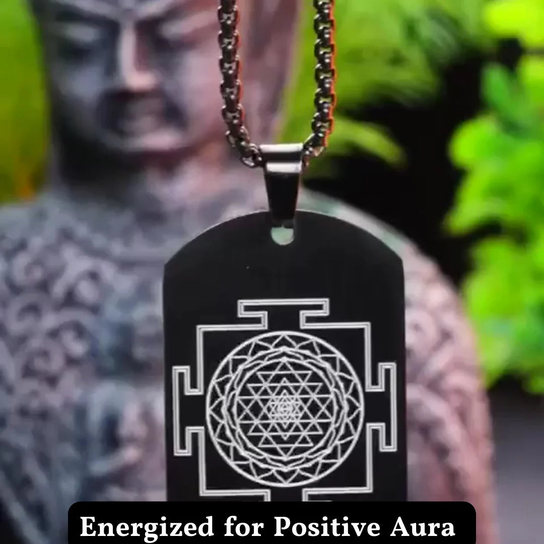 PROSPERITY SHREE YANTRA PENDANT WITH CHAIN